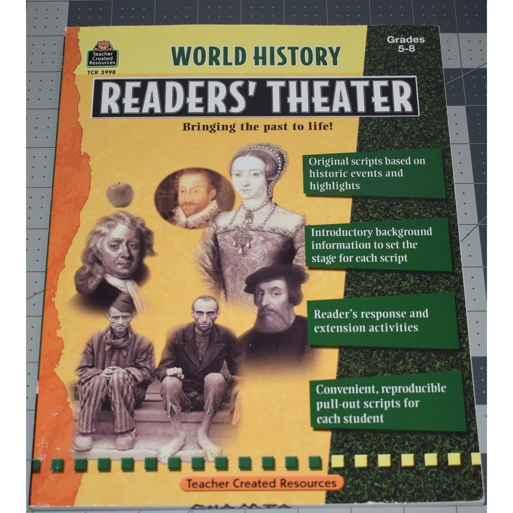 Teacher Created Resources World History Readers Theater Grades 5-8 TCR 3998 Book